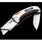 Nóż uniwersalny składany, ostrze trapezowe + nóż, nylonowe etui + 5 ostrzy Neo