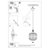 Sollux Lampa wisząca CELTA czarna SL.0296