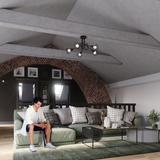 Sollux Żyrandol ARTEMIS 3S czarny SL.1109