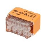 Złączka instalacyjna wciskana 8-przewodowa; Dwurzędowa; Na drut 0,75-2,5mm2; IEC 300V/24A 50 szt. OR