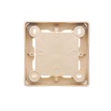 puszki instal. Puszka natynkowa płytka (31mm) pojedyncza beż
