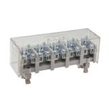 LZ5*35/16wyk.22P ,  Odgałęźnik instalacyjny 5-segmentowy (zacisk: 5x2x35mm2 - 5x4x16mm2) na TS 35 z