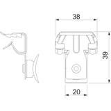 BCCT 4-8 L240, Klamra nośna