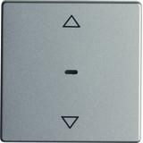 BERKER Q.1/Q.3/Q.7 KNX RF quicklink przycisk żaluzjowy aluminium aksamit lakierowana 85245224 HAGER