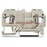 złączka 2-przewodowa Ex 4 mm2 jasnoszara