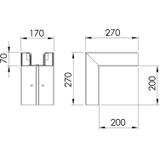 GK-A70170LGR, Naroże zewn. GK - A70170 J.sz.