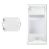 Simon Connect Płytka S500 z pokrywą do aparatury modułowej 2-pol. do puszek podłogowych czysta biel