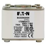 FUSE 700A 690V 2BN/50 AR UC Wkładka szybka 700A AC 690V rozmiar 2 61x77x51 mm aR IEC UL 170M5413 EAT