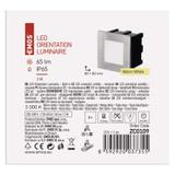Orientacyjna oprawa LED, do wbudowania, kwadrat 1,5W WW IP65 ZC0109 EMOS