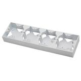 AS Puszka instalacyjna poczwórna - kolor biały