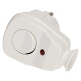 Wtyczka kątowa z włącznikiem i kontrolką AWA-ŁK/BIAŁA ORNO