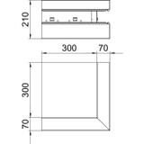 GS-AA70210RW, NAROŻE ZEWN. 70X210 CZ.B.