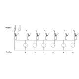 moduł przyłączeniowy 6-torowy/3-biegunowy ze złączem M16