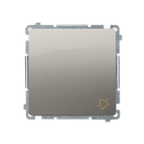 Simon Basic Przycisk dzwonek 10A szybkozłączka satynowy