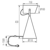 LARATA E27 W Lampa stołowa LARATA E27 W E27 kolor biały KANLUX