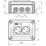 T 100 2MSD WS, Puszka odgałęźna  T100 2MSD WS