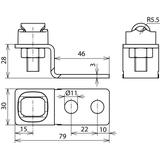 Łącznik z zaciskiem KS, St/tZn