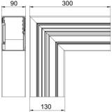 GA-SF90130EL, Naroże płaskie