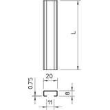 2060 2M VA, SZYNA PROFIL.PEŁNA 2060 2M VA