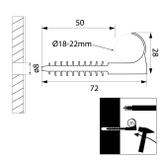 Uchwyt USMH-22 (25szt) 15.3 46096 OPATÓWEK