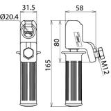 Zacisk kołpakowy K2, 25-120 mm2, fi 20 mm