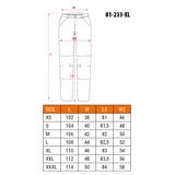 Spodnie robocze 5-kieszeniowe DENIM, czarne, rozmiar XL