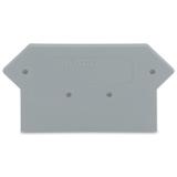 ścianka końcowa szara