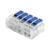 Złączka instalacyjna zaciskowa 5-przewodowa; na dowolny przewód 0,2-4mm2; IEC 450V/32A;Blister 4 szt