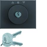 K.1 Płytka czołowa z kluczykiem do łącznika żaluzjowego obr. antracyt mat lakier