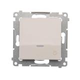 Simon 54 Przycisk „światło” z podświetleniem LED 16A z. śrub. biały