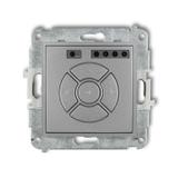 MINI Elektroniczny sterownik rolety (przycisk centralny/dodatkowy) srebrny metalik 7MSR-6 KARLIK