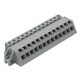 MCS-MIDI Classic gniazdo kątowe 13-bieg. szare raster 5 mm /25szt./ WAGO