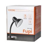 FUPI, lampa biurkowa, 40W, E27, stal + tworzywo, czarna DL-4/B ORNO