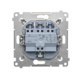 Simon 54 Przycisk potrójny 10A 250V szybkozłączka srebrny mat DP31.01/43 KONTAKT