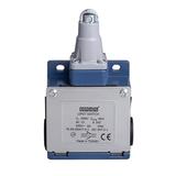 Łącznik w obudowie metalowej, 1NC+1NO, popychacz z rolką metalową