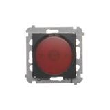 Simon 54 Sygnalizator świetlny LED – światło czerwone 230V czarny DSS2.01/49 KONTAKT