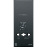 Merten, System M, płytka centralna gniazda golarki, antracytowy