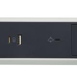 PRZEDŁUŻACZ PREMIUM, OBROTOWY, 3X2P+Z, USB A+C, Z OGRANICZNIKIEM PRZEPIĘĆ, Z PRZEWODEM 1.5 METRA 3X1