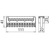 Ogranicznik przepięć z magazynkiem DPL, dla 10 par