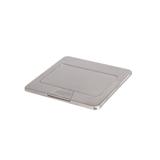 Puszka podłogowa POP-UP kwadratowa metalowa 1+1/2 x M45 / stal BIURO+ 28307 KANLUX