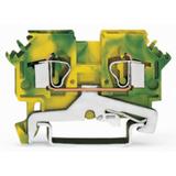 złączka PE 2-przewodowa 4 mm2 żółto-zielona