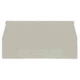 WAP WTL6/1 KGR Płytka końcowa (styki), 65 mm x 1.5 mm, piaskowy szary /20szt./ 1871500000 WEIDMÜLLER