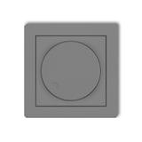 DECO Mechanizm elektronicznego regulatora oświetlenia przyciskowo-obrotowego do lamp LED szary mat