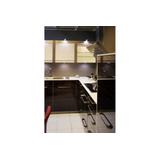 OPRAWA LEDOWA KWADRATOWA NA SZAFKĘ CALDERON, 12V, 9 LED, CIEPŁY BIAŁY, CHROM