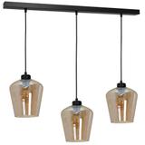 Milagro lampa wisząca Santiago Amber 3xE27 czarna MLP6610