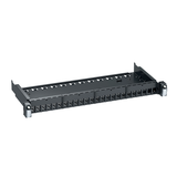 Panel miedziany S-one basic 19, pusty, 1U, RAL7016, 24 złącza, RJ45, FTP/STP