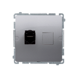 Simon Basic Gniazdo komputerowe RJ45 kategoria 6 pojedyncze ekranowane z przesłoną przeciwkurzową Mo