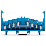 złączka krosowa 4-piętrowa niebieska z zatrzaskami