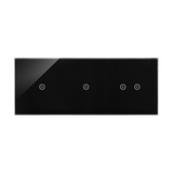 Simon 54 Touch Panel dotykowy S54 Touch 3 moduły 1 pole dotykowe + 1 pole dotykowe + 2 pola dotykowe poziome zastygła lawa DSTR3112/73 KONTAKT