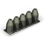 blokada izolacji 0,75-1,0 mm2 ciemnoszara /25szt./ WAGO